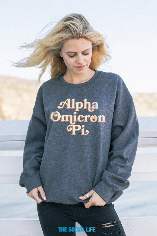 Alpha Omicron Pi Novel Crewneck