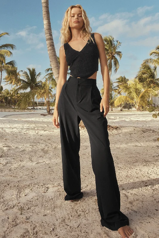 High-Waist Dreamscape Trouser - Black