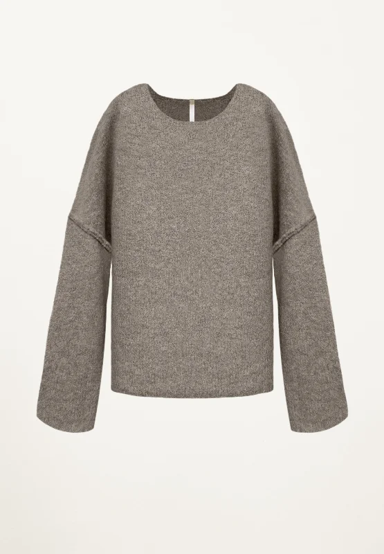 Camden Knit Sweatshirt in Mouse