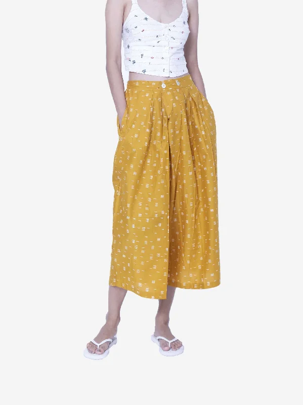 "Bambu" - Two Buttons Midi Pants