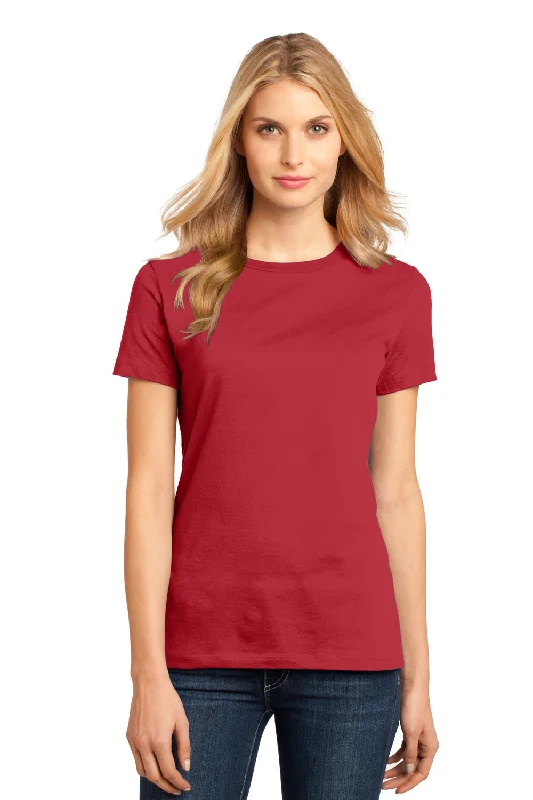 District Womens Perfect Weight Short Sleeve Crewneck T-Shirt - Classic Red