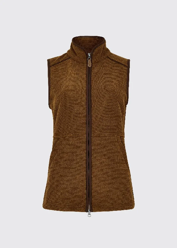 Carbury Women's Fleece Vest - Walnut