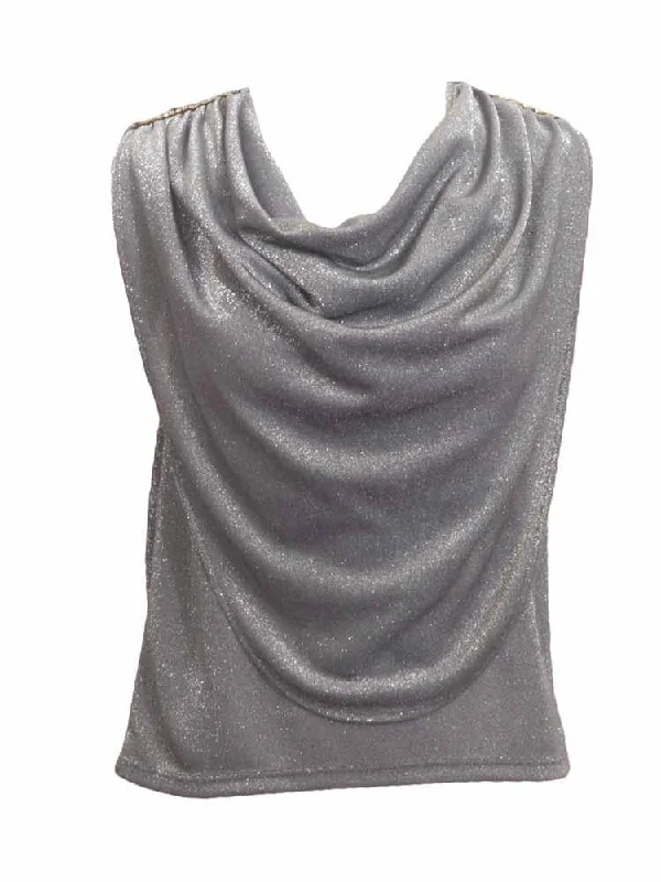 Sabra Metallic Sleeveless Top