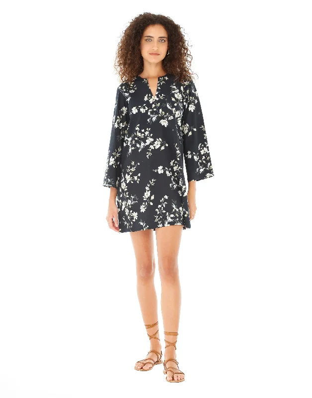 Josephine Black Floral Tunic