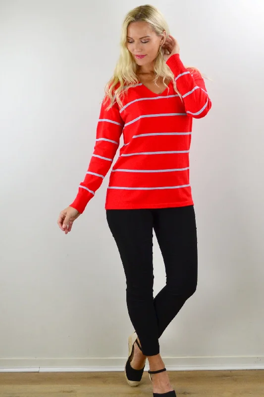 Red Must Have Light Knit Tunic Jumper