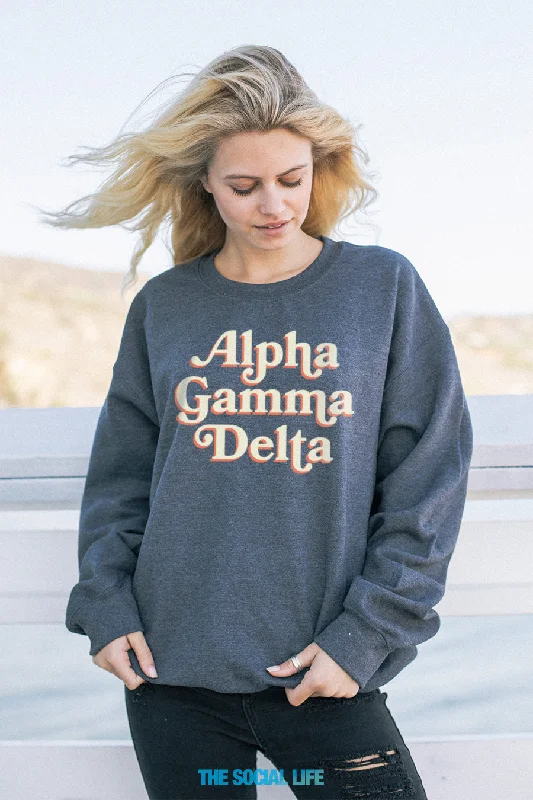 Alpha Gamma Delta Novel Crewneck