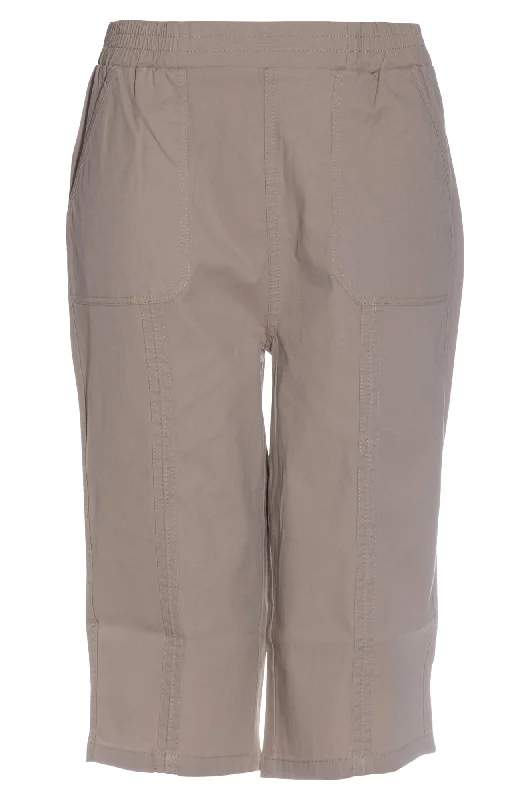 Pull on Below Knee Pants | SAND | 6815AR