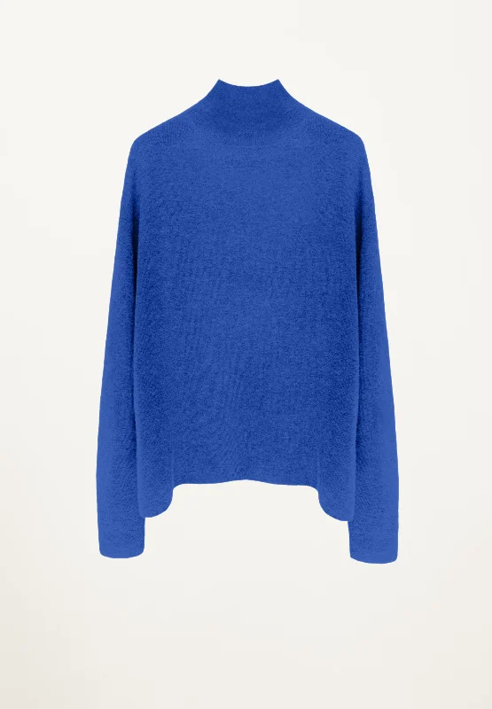 Sydney Knit Blouse in Azure