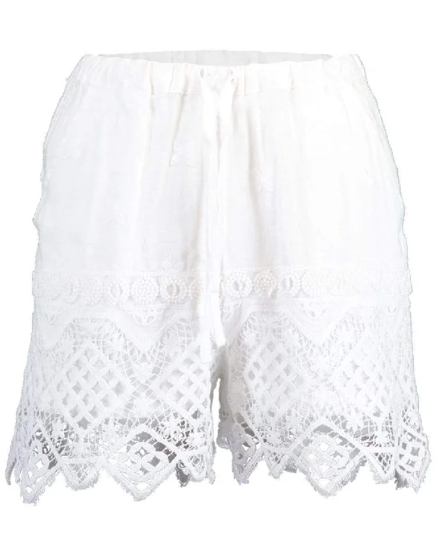 Montevideo Lace Pull-On Shorts