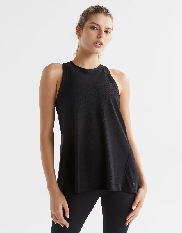 KENDALL Mesh Tank - Black