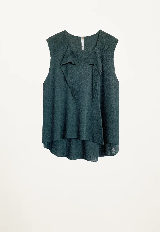 Lucie Sleeveless Blouse in Cypress