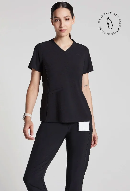 Emeline Zippered Pocket Scrub Top