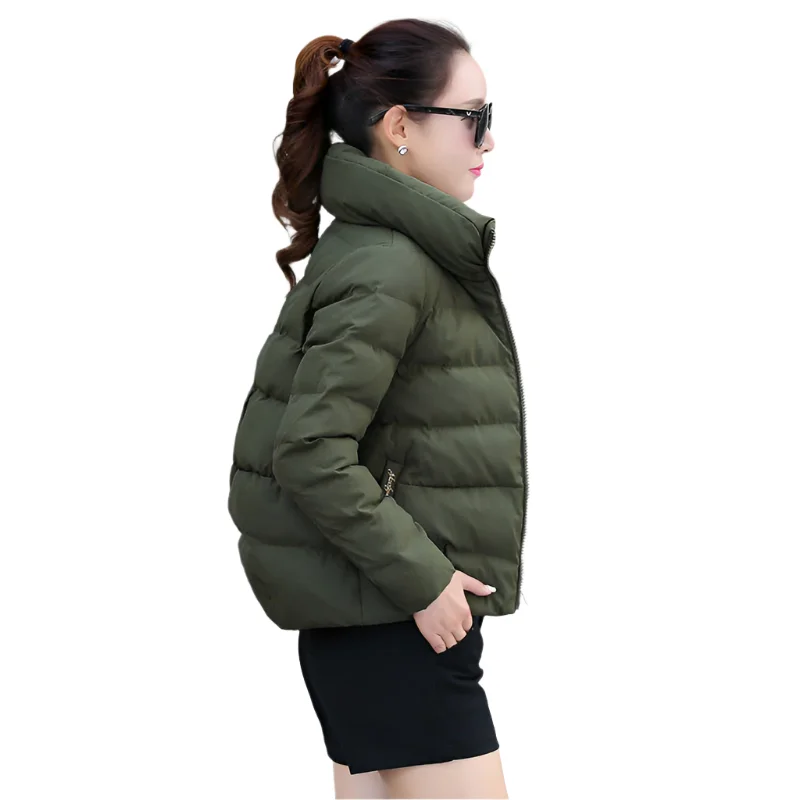 Fashionable warm short cotton coat