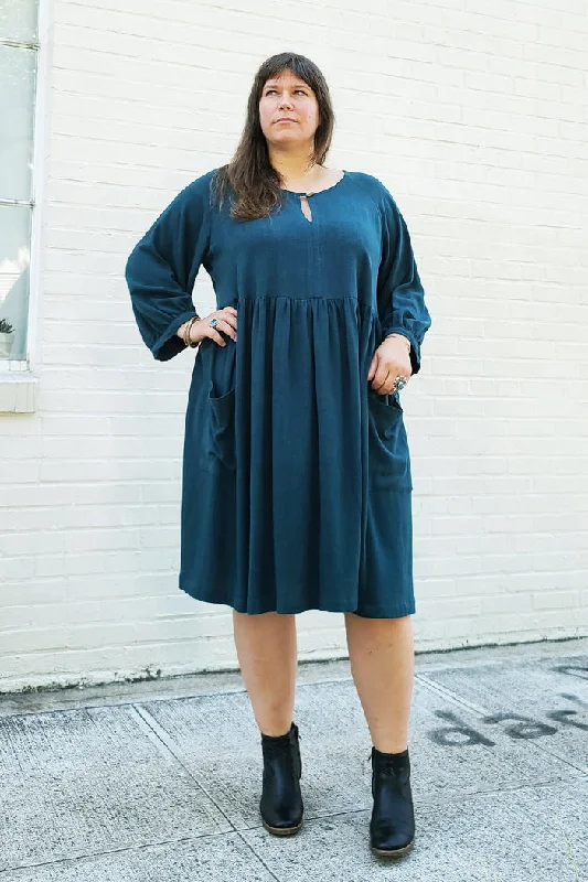 Romey Gathered Dress & Top (sizes 16 - 34)