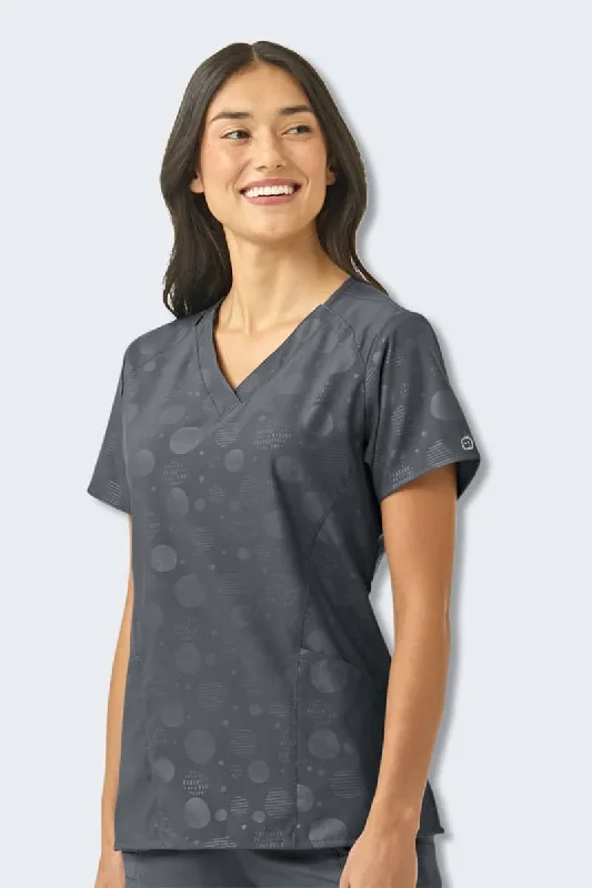 6175 Dot Disguise Women's Print Scrub Top