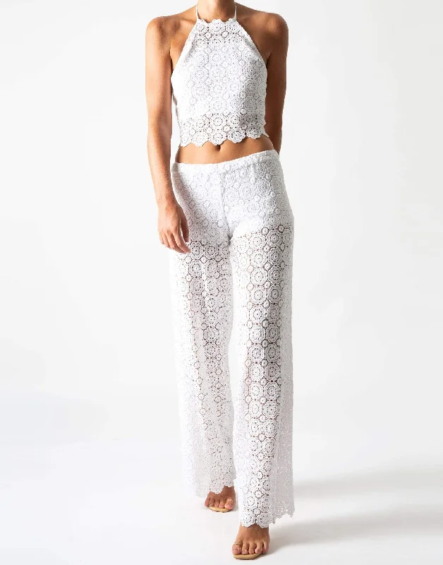 Inez Pull On Lace Pant