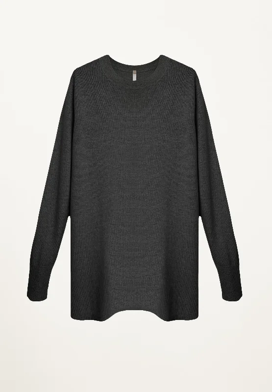 Taylor Cashmere Tunic in Charcoal