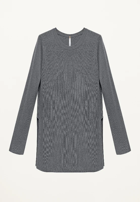 Toby Cashmere Tunic in Cement