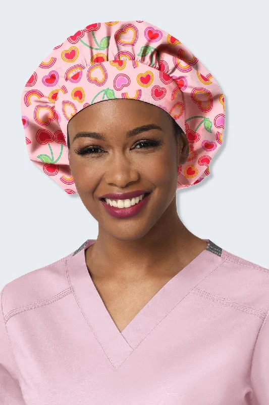 Z43213 Cherry Berry Printed Scrub Hat