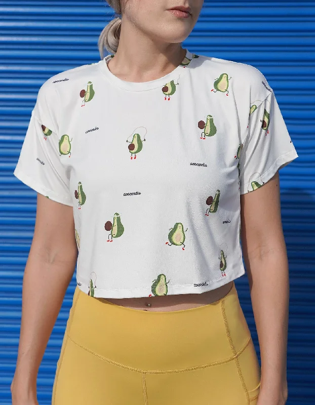 Avocardio - All Over Print Crop Top